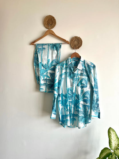 Palm Springs Blue Coord Set -Size M