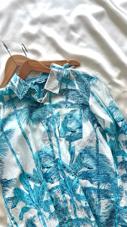 Palm Springs Blue Coord Set -Size M