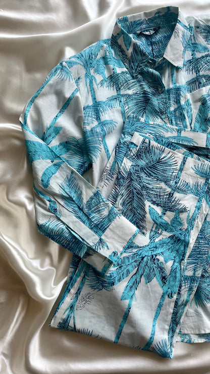 Palm Springs Blue Coord Set -Size M