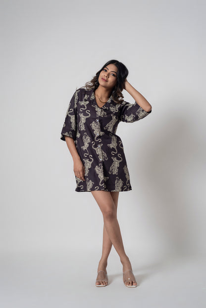 The Big Cat Tiger print Shirt Dress