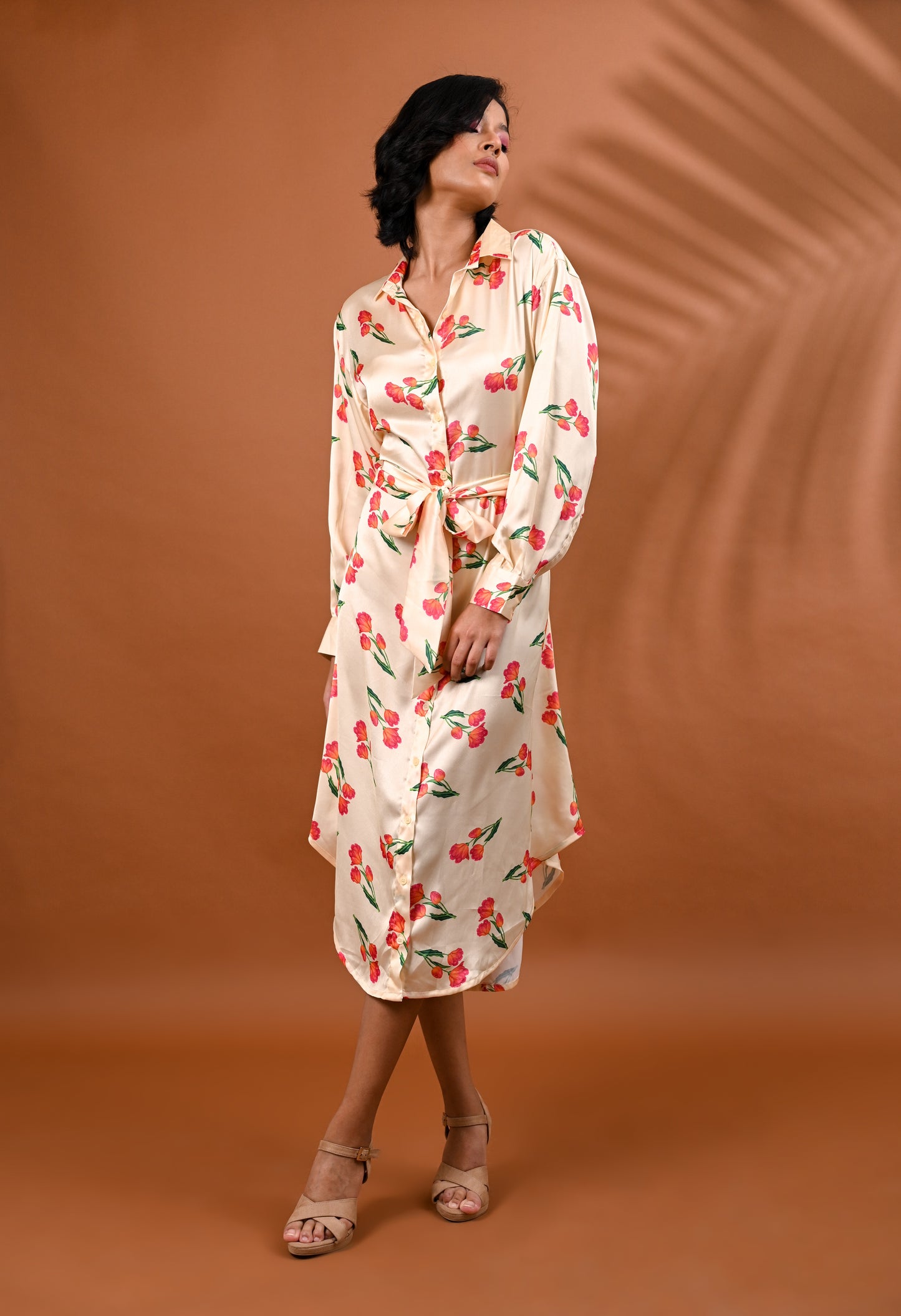 Rose Shirt Dress