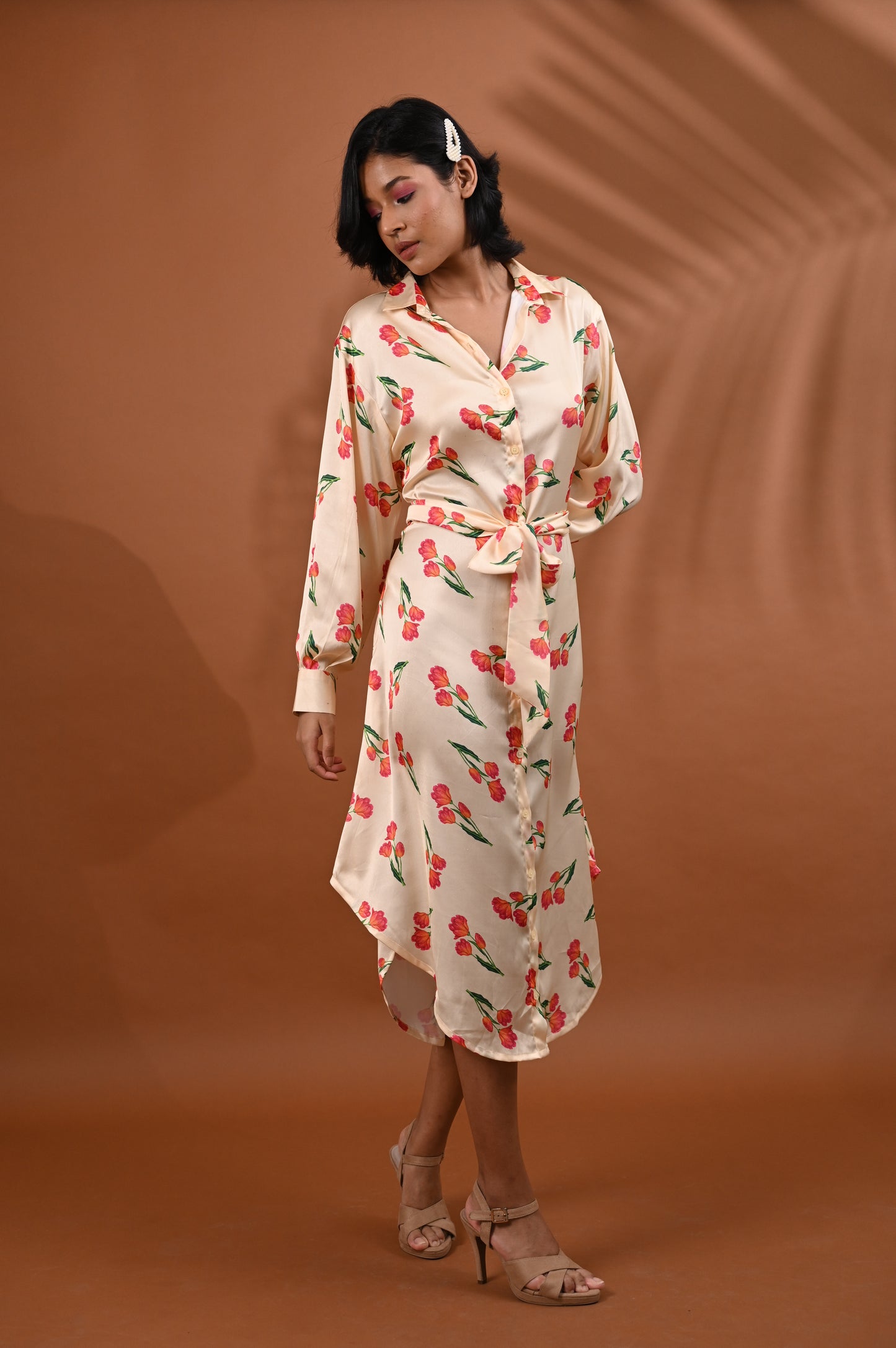 Rose Shirt Dress