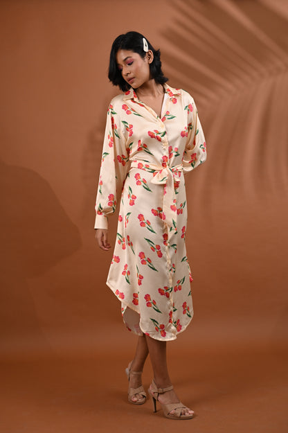 Rose Shirt Dress