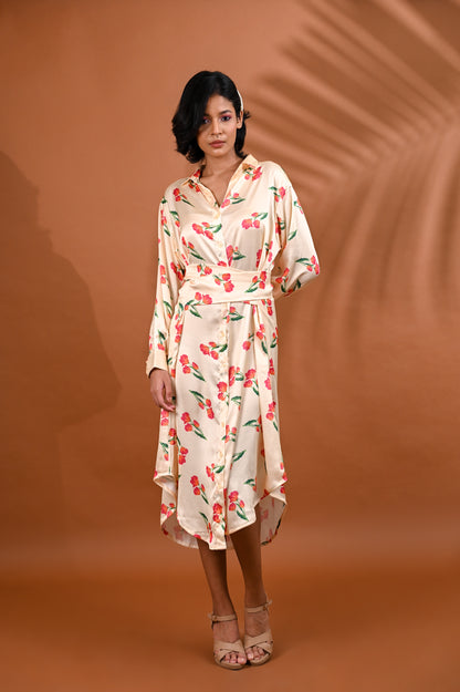 Rose Shirt Dress