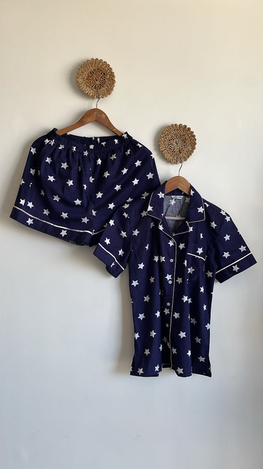 Starry Night Shorts Set - Size M