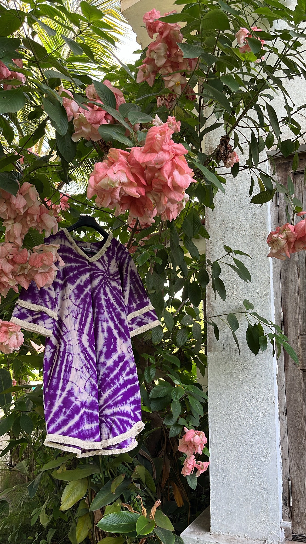 Boho Purple Tie-Dye Dress