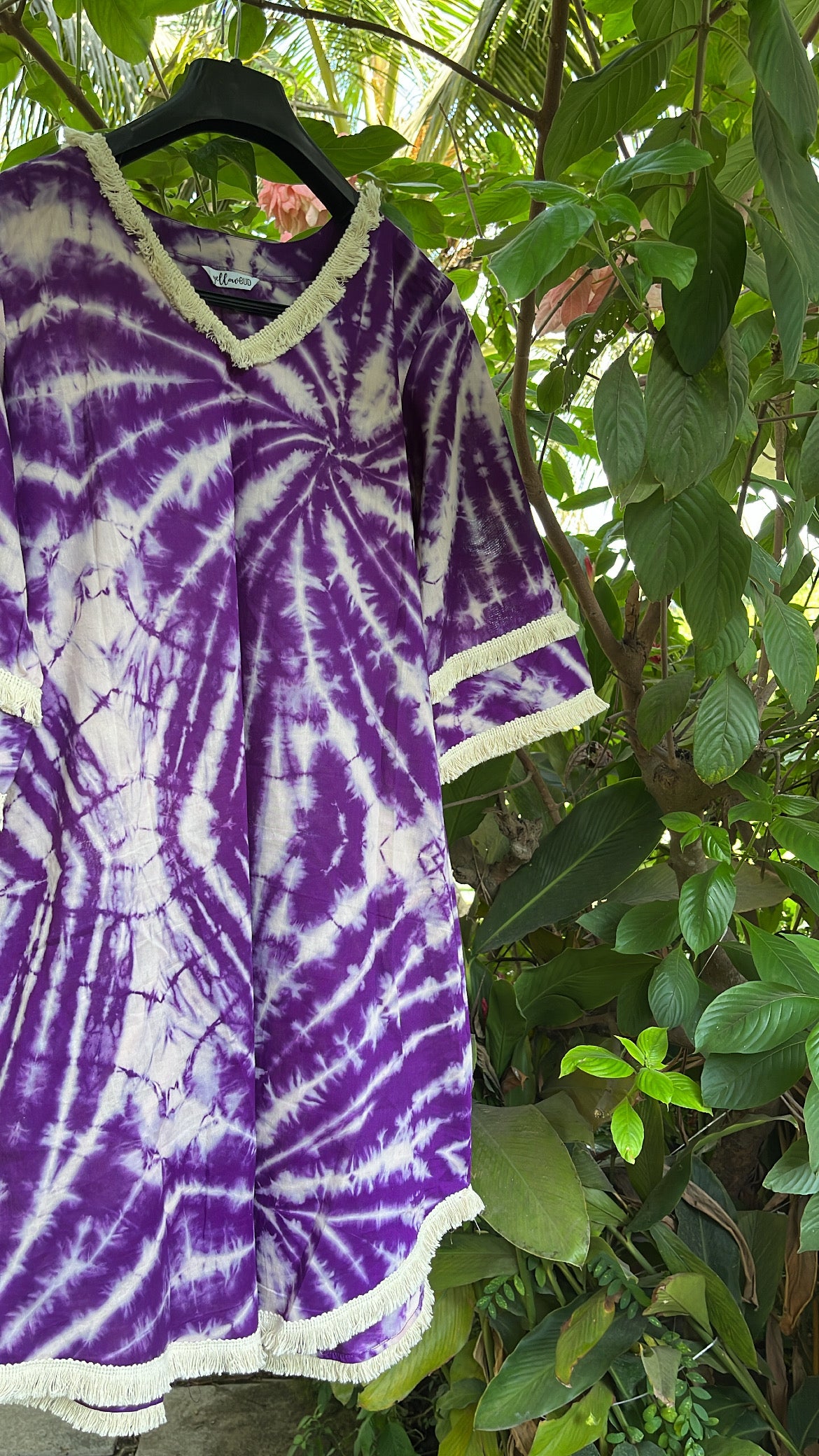 Boho Purple Tie-Dye Dress