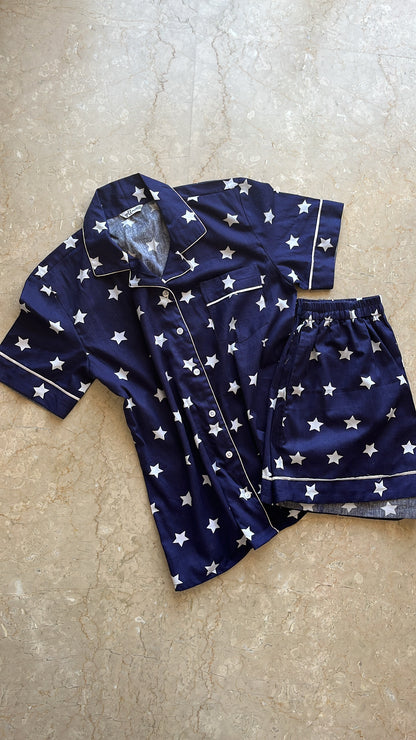 Starry Night Shorts Set - Size M