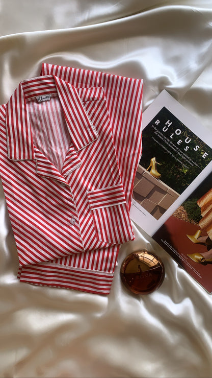 County Red Criss Cross Pajama Set